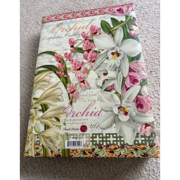 Vintage Punch Studio Orchid Flower Keepsake Photo Album Holds 320 Photos 6" x 4" - Picture 4 of 9